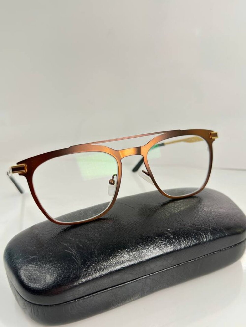 Velociti Italian Design Eyeglasses – Bronze Aviator Frame